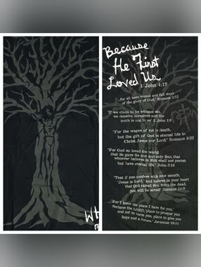 vintage NOTW Not of This World Jesus Christ t-shirt He Loves Us GOD Cross